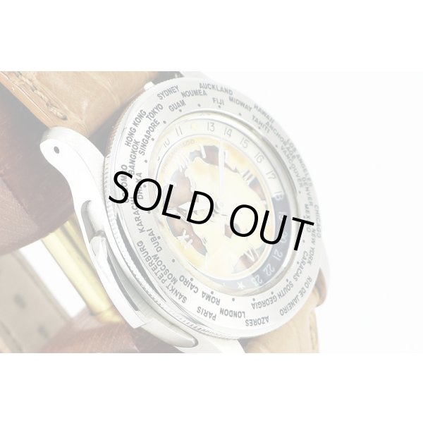 シェルマン　ワールドタイムミニッツリピータークロワゾネ　茶文字盤　サイド拡大(2)