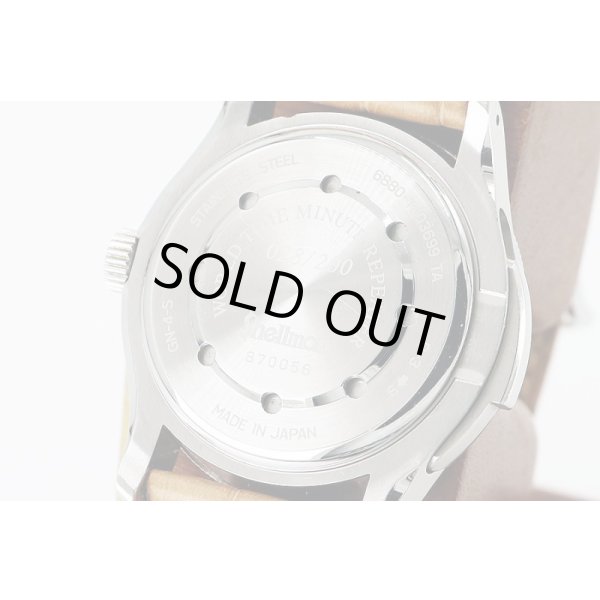 シェルマン　ワールドタイムミニッツリピータークロワゾネ　茶文字盤　裏面拡大