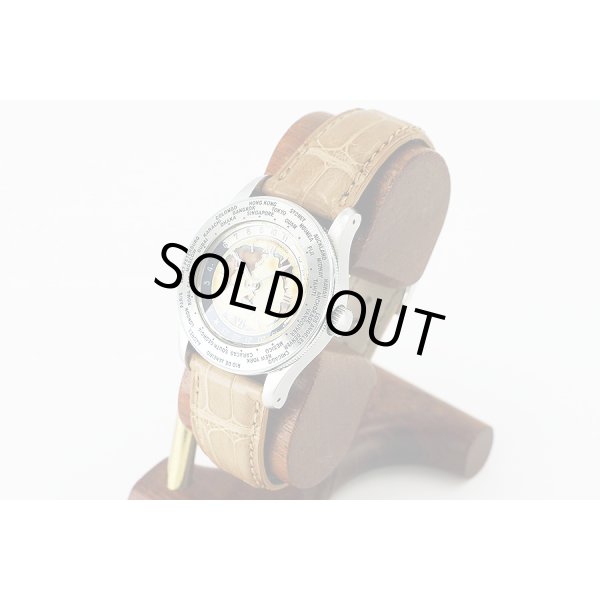 シェルマン　ワールドタイムミニッツリピータークロワゾネ　茶文字盤　サイド