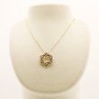 K18 マルチダイアイリペンダントネックレス 0.47ct 1.14ct 6.90g 　装着イメージ