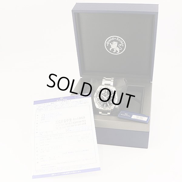 グランドセイコー　ＳＢＧＮ０２７　ＧＭＴ　９Ｆ８６－０ＡＫ０ 黒文字盤　箱・保証書請求ハガキ