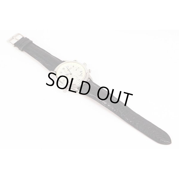 シェルマン　パーペチュアルカレンダーミニッツリピーター　２５周年限定　銀文字盤　革ベルト状態　表面