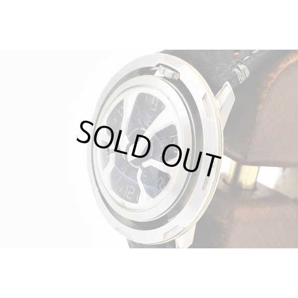 アイシオン　ＡＮ－Ｓ０３　回転ディスク式　黒文字盤　サイド拡大