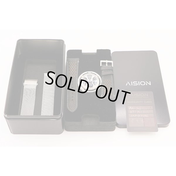 アイシオン　ＡＮ－Ｓ０３　回転ディスク式　黒文字盤　箱・保証書