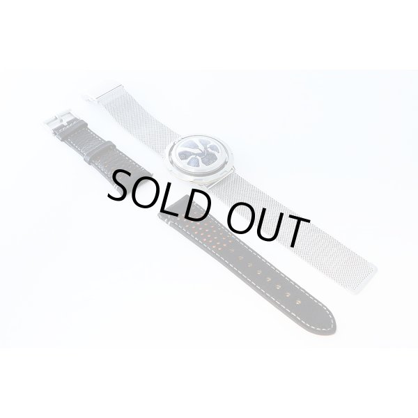 アイシオン　ＡＮ－Ｓ０３　回転ディスク式　黒文字盤　替えメッシュベルト