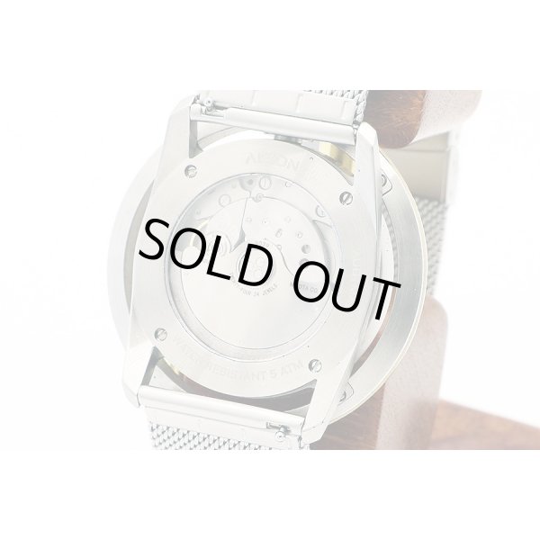 アイシオン　ＡＮ－Ｓ０３　回転ディスク式　黒文字盤　裏面拡大