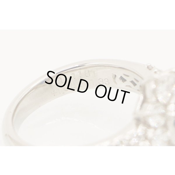 PT900 サファイアダイアイリリング 1.006ct 1.33ct 9.20g　刻印(2)