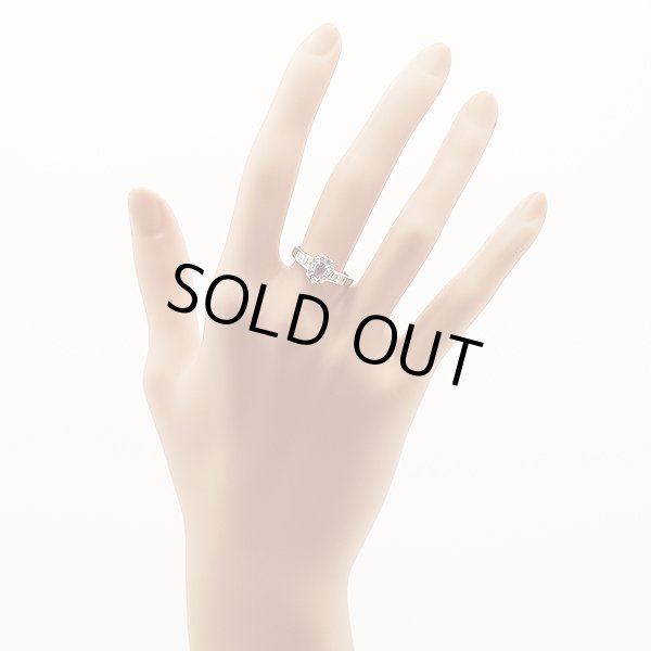 PT950 ルビーダイアイリリング 0.27ct 0.51ct 3.40g　装着イメージ