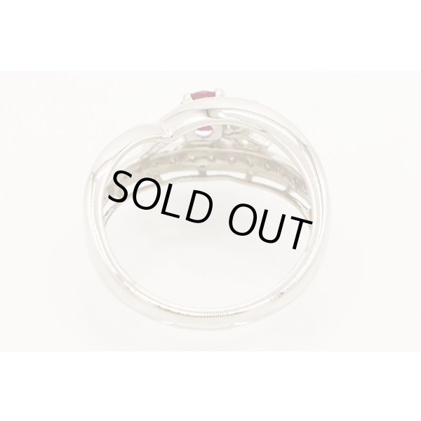 PT900 ルビーダイアイリリング 0.453ct 0.23ct 5.60g　内側