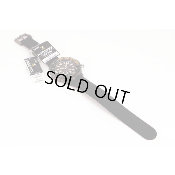 セイコー　プロスペック ＳＢＤＹ０９１ ４Ｒ３５－０４Ｒ０  黒文字盤　ラバーベルト状態　表面