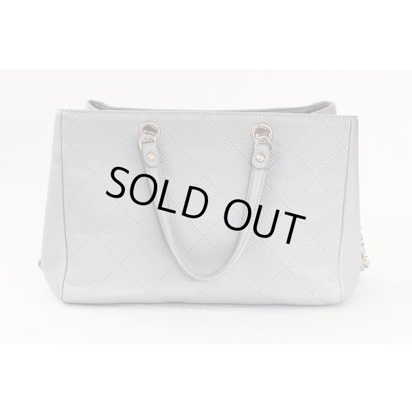 シャネル　2WAY ハンドバック AS0355 グレー／GP金具　裏面