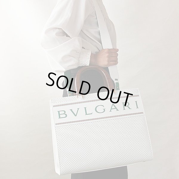 ブルガリ　ブルガリ×カサブランカ アプレテニストート 292331 ホワイト／グリーン　掛けたイメージ