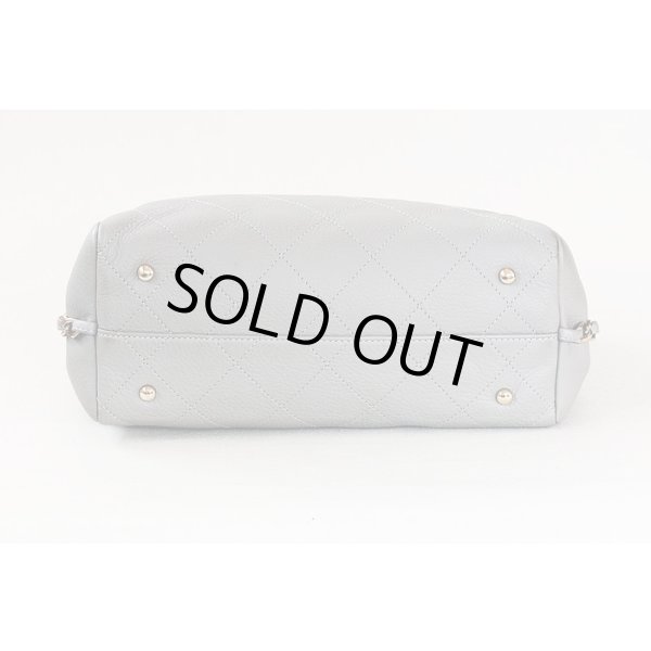 シャネル　2WAY ハンドバック AS0355 グレー／GP金具　底