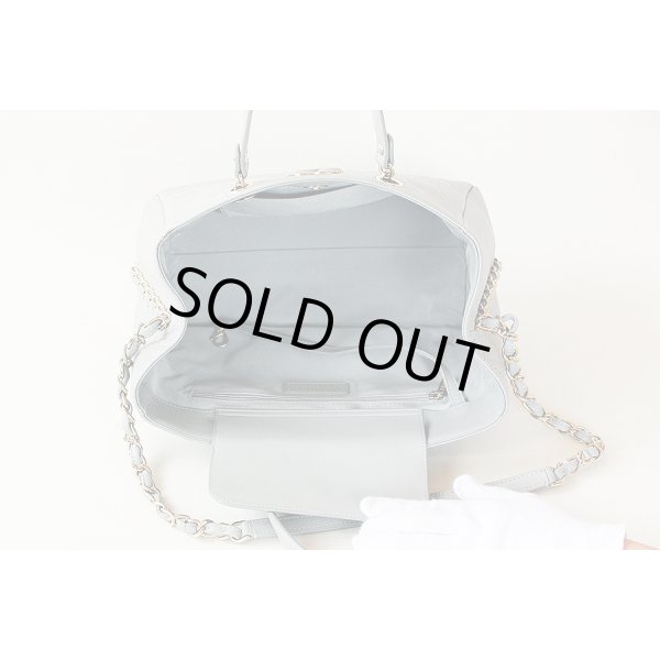 シャネル　2WAY ハンドバック AS0355 グレー／GP金具　中身