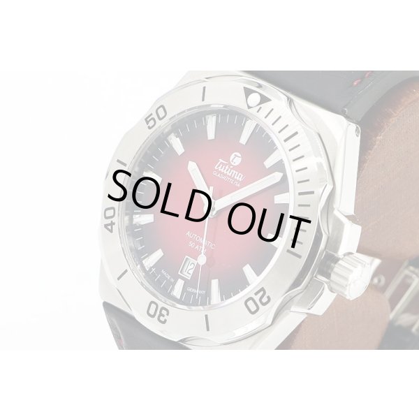 チュチマ　Ｍ２セブン　６１５５－７　赤文字盤　サイド拡大