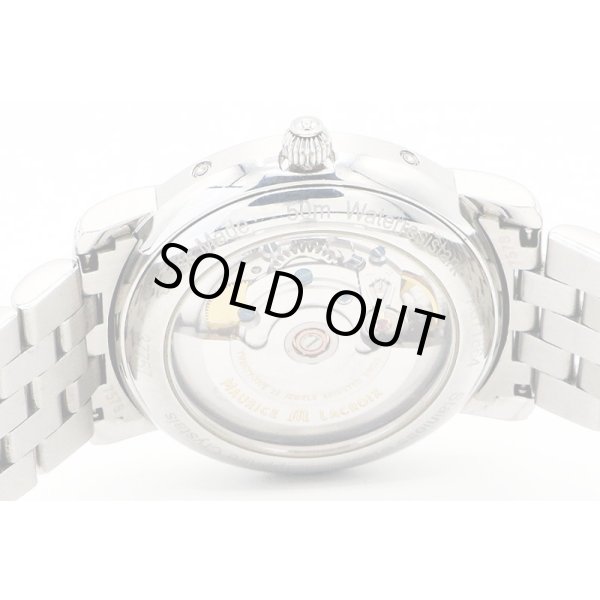 モーリス・ラクロア　マスターピース　ムーンフェイス　３７７５７　白文字盤　裏面拡大