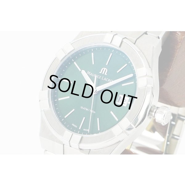 モーリス・ラクロア　アイコン　ＡＩ１１０８　緑文字盤　サイド拡大