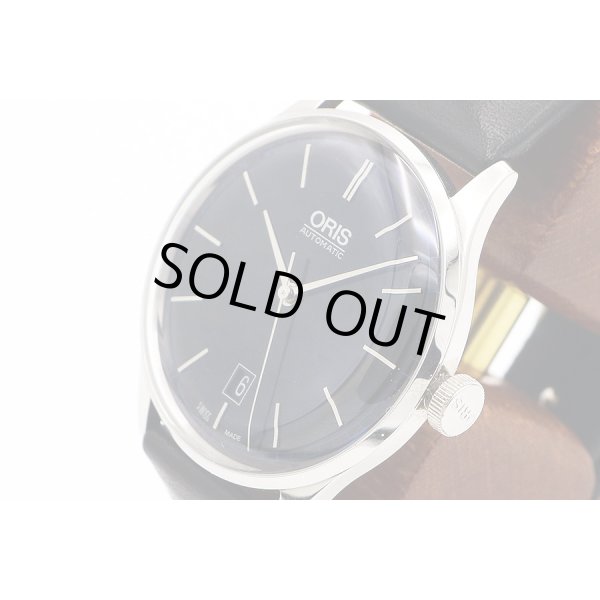 オリス　クラシック　７３３．７６８１　紺文字盤　ジョン・コルトレーン限定　サイド拡大