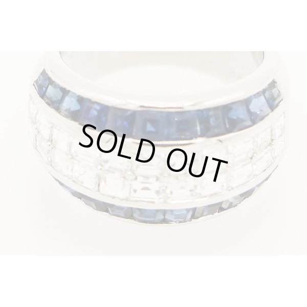 PT900 サファイアダイアイリリング 2.36ct 2.21ct 13.40g　拡大