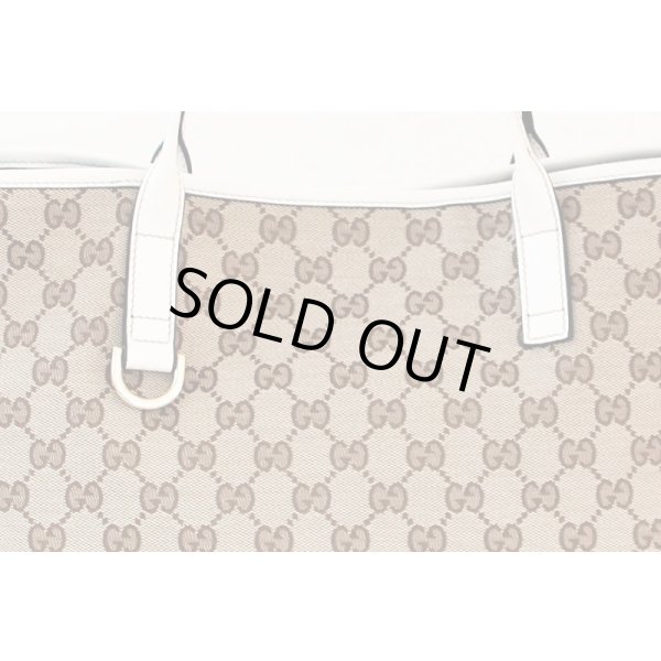 グッチ　トートバック 169946 000926 ベージュ／ホワイト　拡大