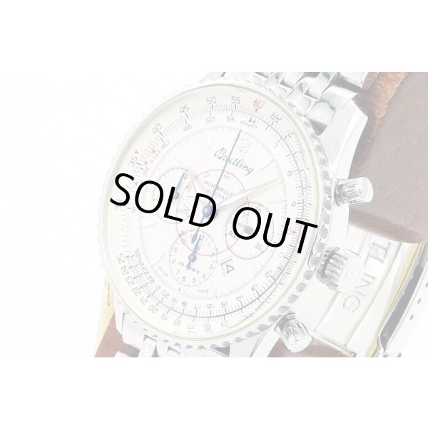 ブライトリング　ナビタイマー　モンブリラン　Ａ４１３３０　銀文字盤　サイド拡大