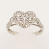 画像: K18WG ダイアイリリング 0.70ct 3.10g