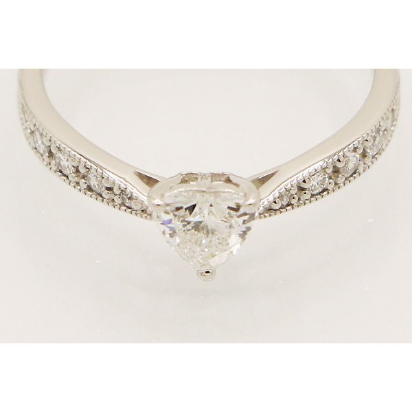 PT900 ダイアイリリング 0.402ct 0.11ct 2.90g　拡大