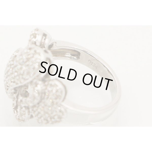 K18WG ダイアイリリング 1.24ct 7.80g　刻印(2)