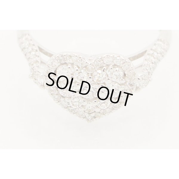 K18WG ダイアイリリング 0.70ct 3.10g　拡大