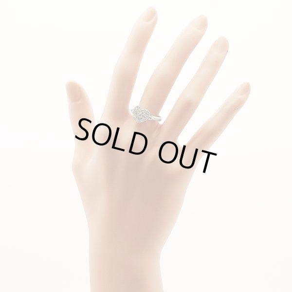 K18WG ダイアイリリング 0.70ct 3.10g　装着イメージ