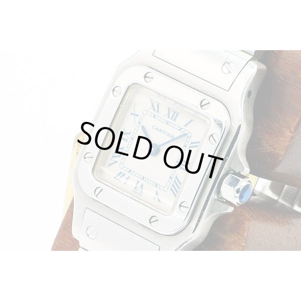 カルティエ　サントスガルベＳＭ　Ｗ２００１７Ｄ４　白文字盤　サイド拡大