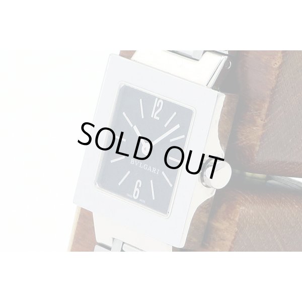 ブルガリ　クアドラード　ＳＱ２２ＳＳ　黒文字盤　サイド拡大