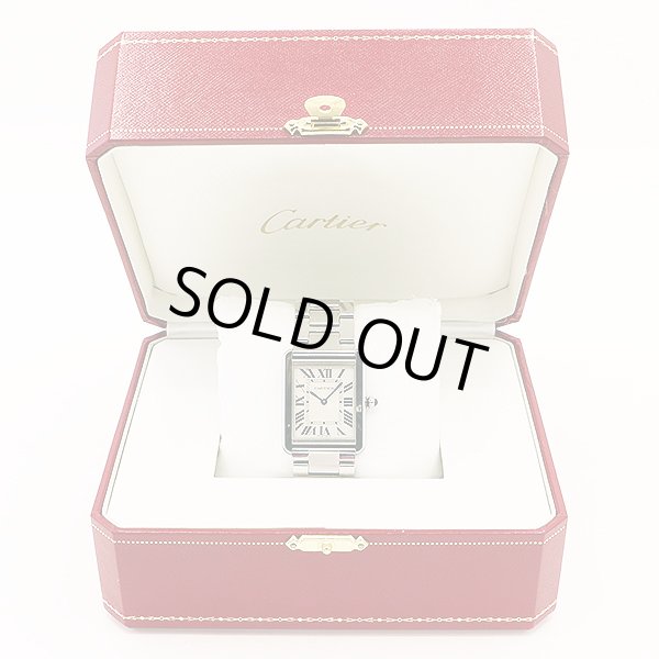 カルティエ　タンクソロＬＭ　３１６９　銀文字盤　箱