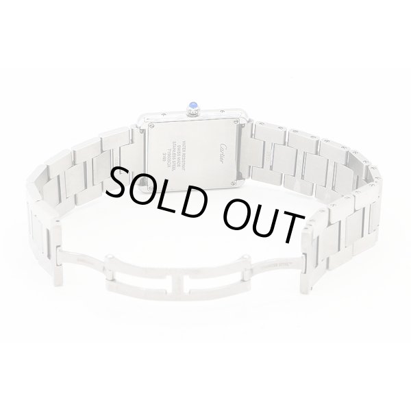 カルティエ　タンクソロＬＭ　３１６９　銀文字盤　ブレス