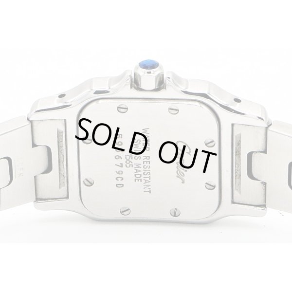 カルティエ　サントスガルベＳＭ　Ｗ２００１７Ｄ４　白文字盤　裏面拡大