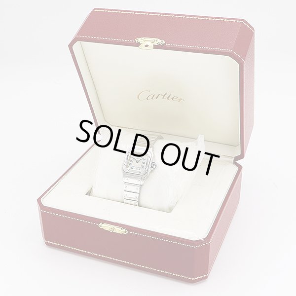 カルティエ　サントスガルベＳＭ　Ｗ２００１７Ｄ４　白文字盤　箱