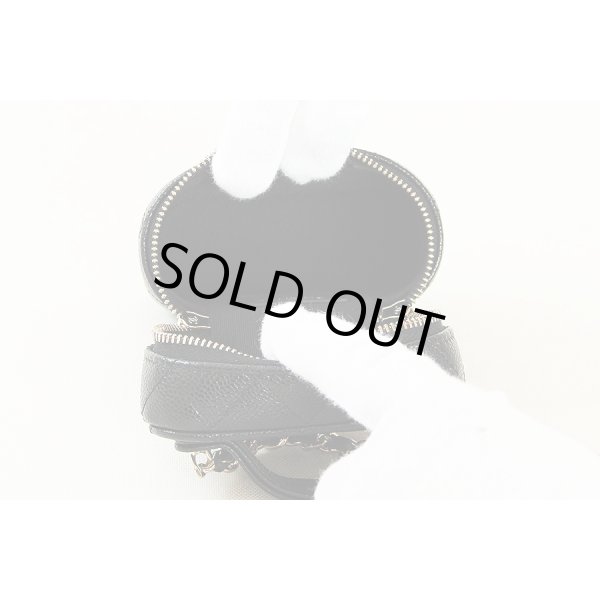 シャネル　スモールヴァニティショルダー AP2503 ブラック／GP金具　中身