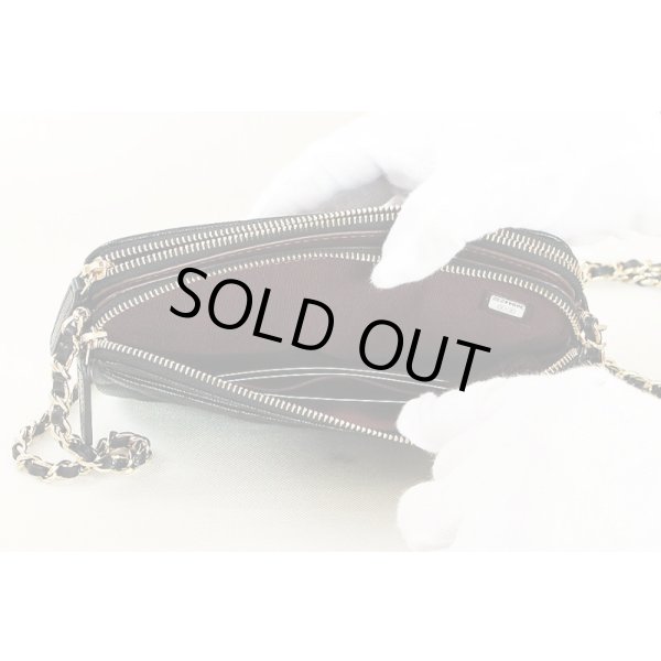 シャネル　チェーンウォレット AP0248 ブラック／GP金具　小銭入れ