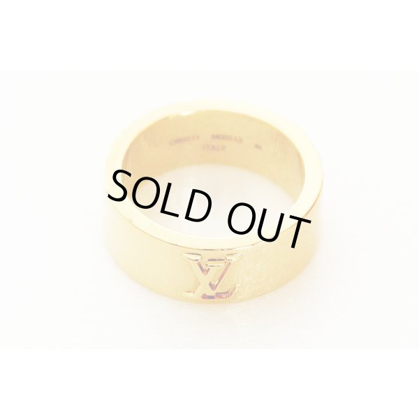 ルイ・ヴィトン　バーグ・LV インスティンクト セット2 M00513　ゴールドリング　刻印