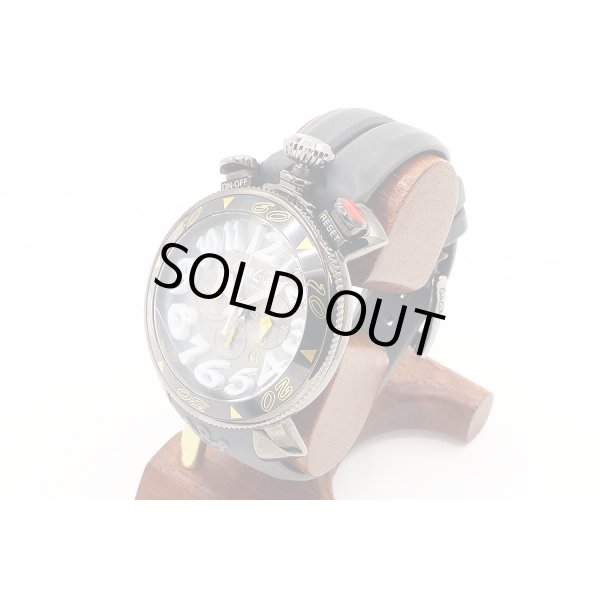 ガガミラノ　マニュアーレ　クロノグラフ　ＭＭ－４８　６０５４．６　グレー文字盤　サイド