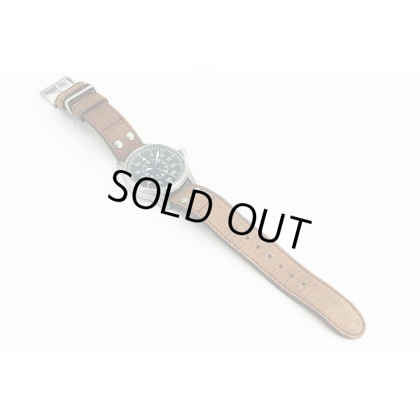 ストーヴァ　フリーガー　バウマスター　ＳＴＷ－ＦＩＬ－Ｂ－Ｌ　黒文字盤　革ベルト状態　表面