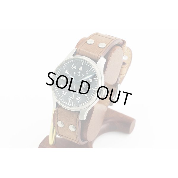 ストーヴァ　フリーガー　バウマスター　ＳＴＷ－ＦＩＬ－Ｂ－Ｌ　黒文字盤　サイド