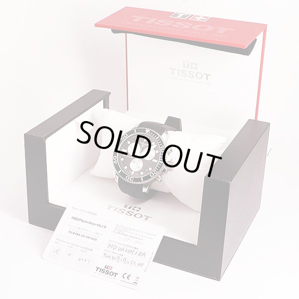 ティソ　シースター１０００　Ｔ１２０．４１７　黒文字盤　銀インダイアル　箱・保証書