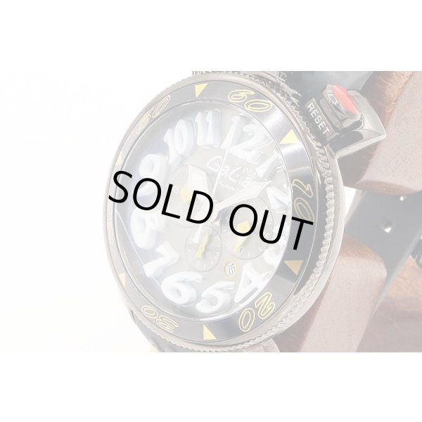 ガガミラノ　マニュアーレ　クロノグラフ　ＭＭ－４８　６０５４．６　グレー文字盤　サイド拡大