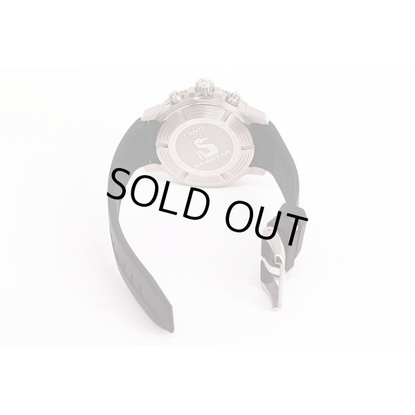 ティソ　シースター１０００　Ｔ１２０．４１７　黒文字盤　銀インダイアル　ラバーベルト