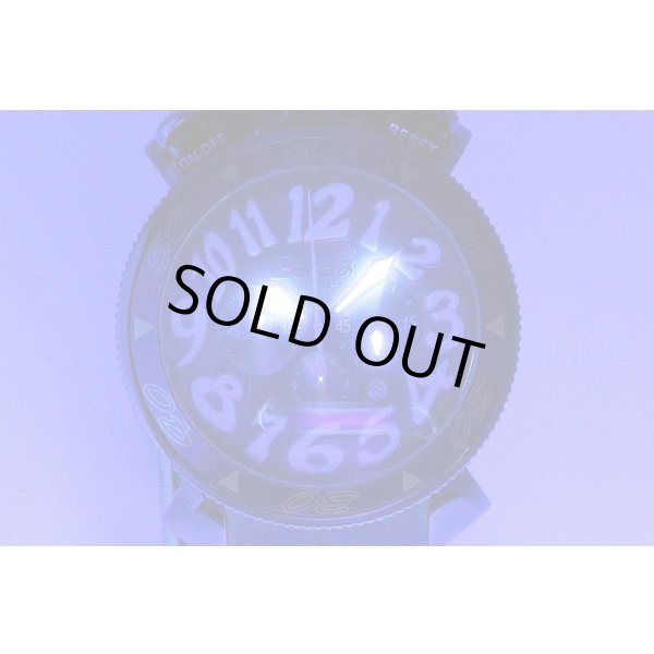 ガガミラノ　マニュアーレ　クロノグラフ　ＭＭ－４８　６０５４．６　グレー文字盤　ライト