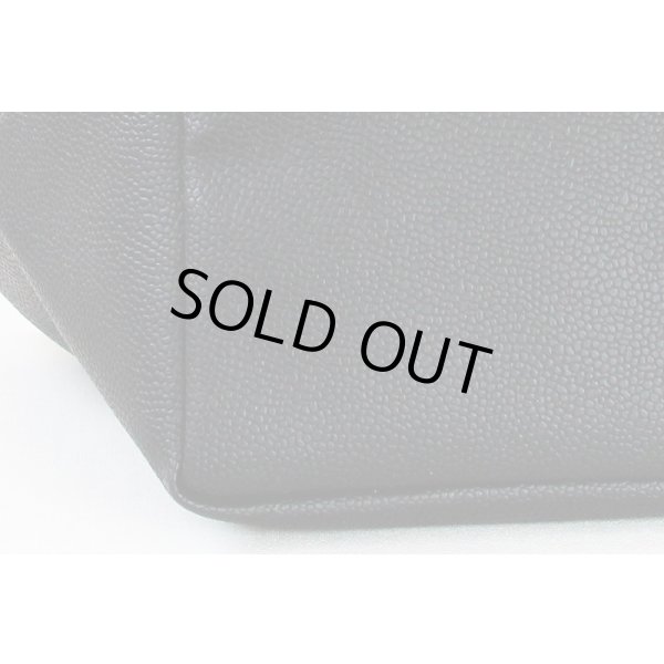 エルベシャプリエ　リュクス舟型トートM 707GP ノワール／イヴォワール　底拡大