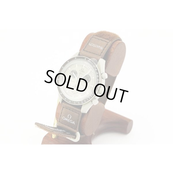 オメガ　スピードマスター　スウォッチコラボ　Ｓ０３３Ｔ１００　グレー文字盤　サイド
