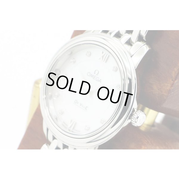 オメガ　デビル　プレステージ　４２４．１０．２４　シェル文字盤　８Ｐ　サイド拡大