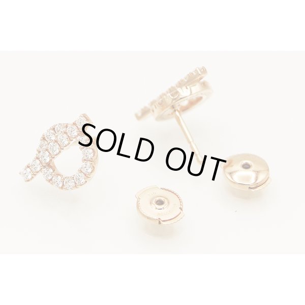 エルメス　750PG フィネス ダイアイリピアス 0.92ct(34P) 4.10g　留め具